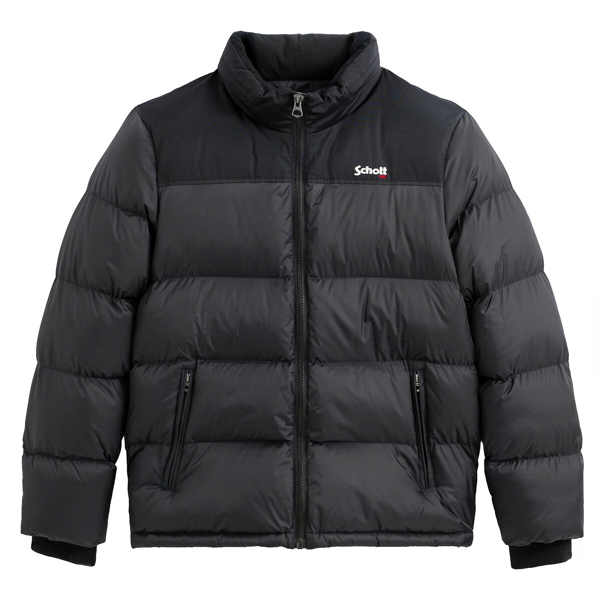 Utah Two-Tone Padded Puffer Jacket with High Neck