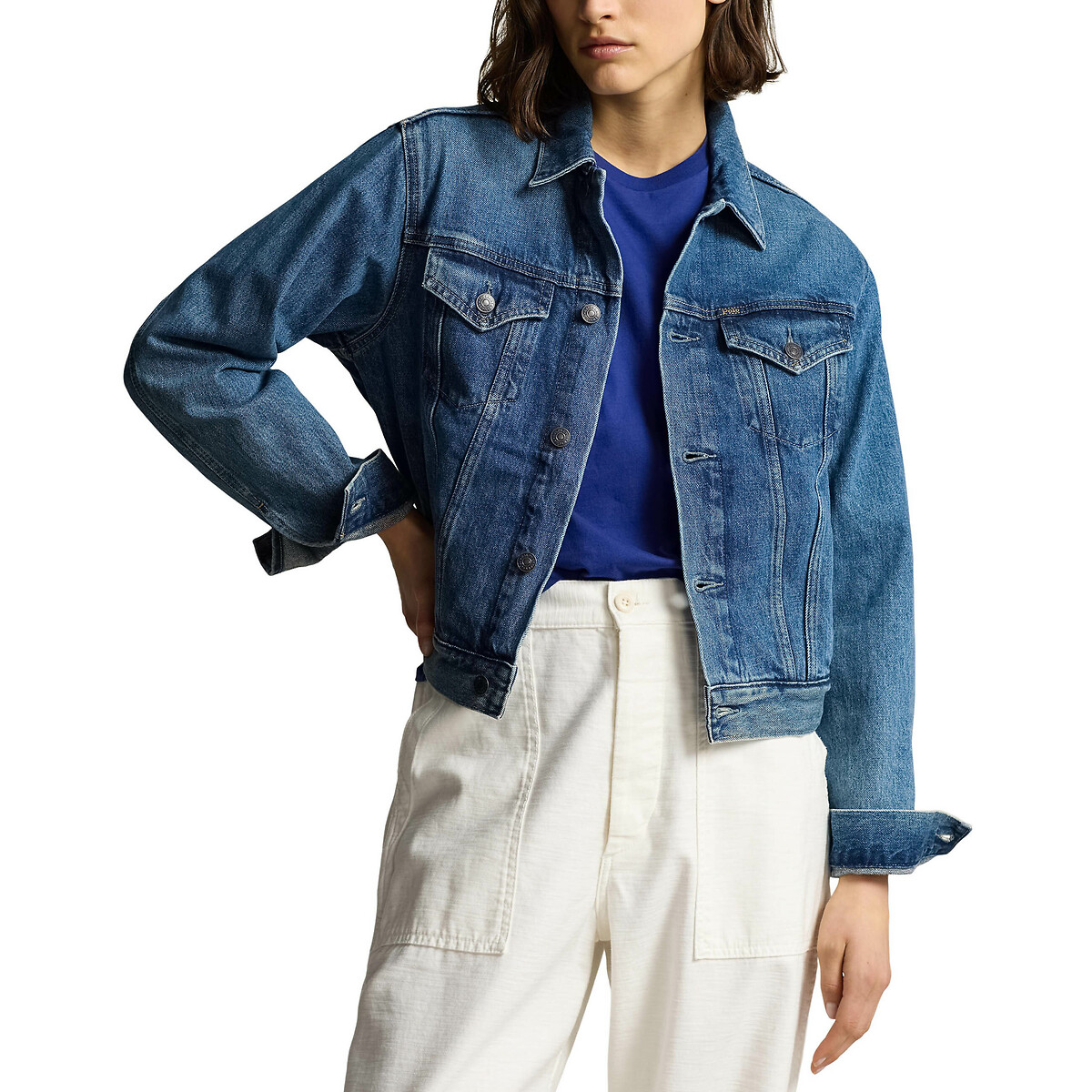Denim Flag Jacket