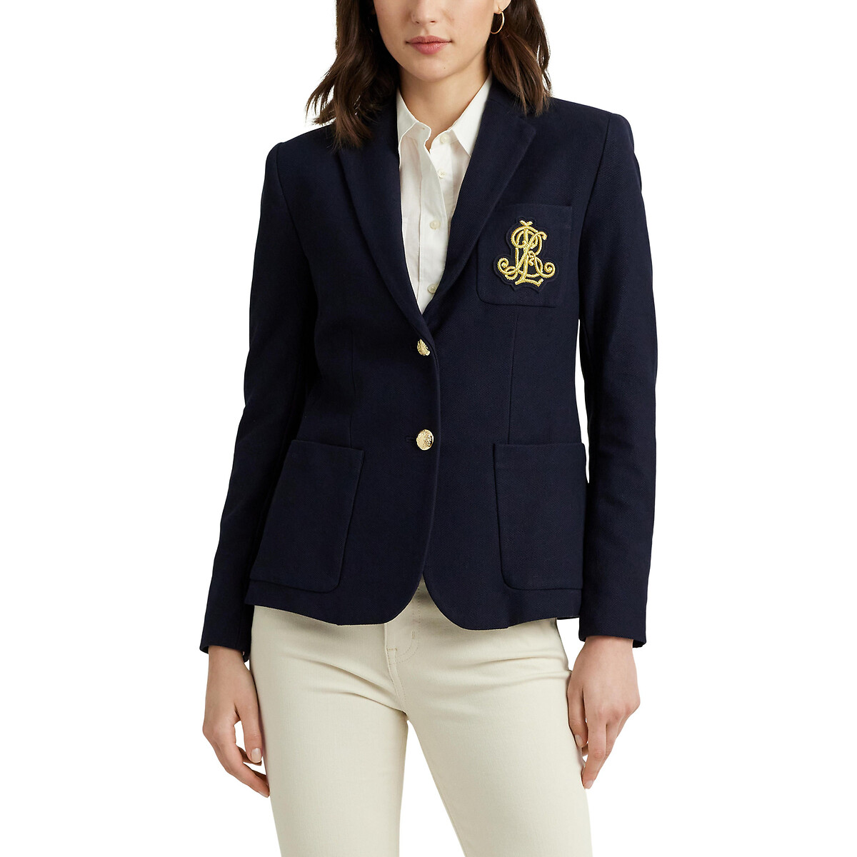 Cotton Single-Breasted Blazer