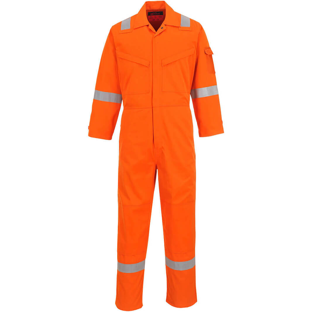 Araflame Silver Flame Resistant Coveralls Orange 48" 31"