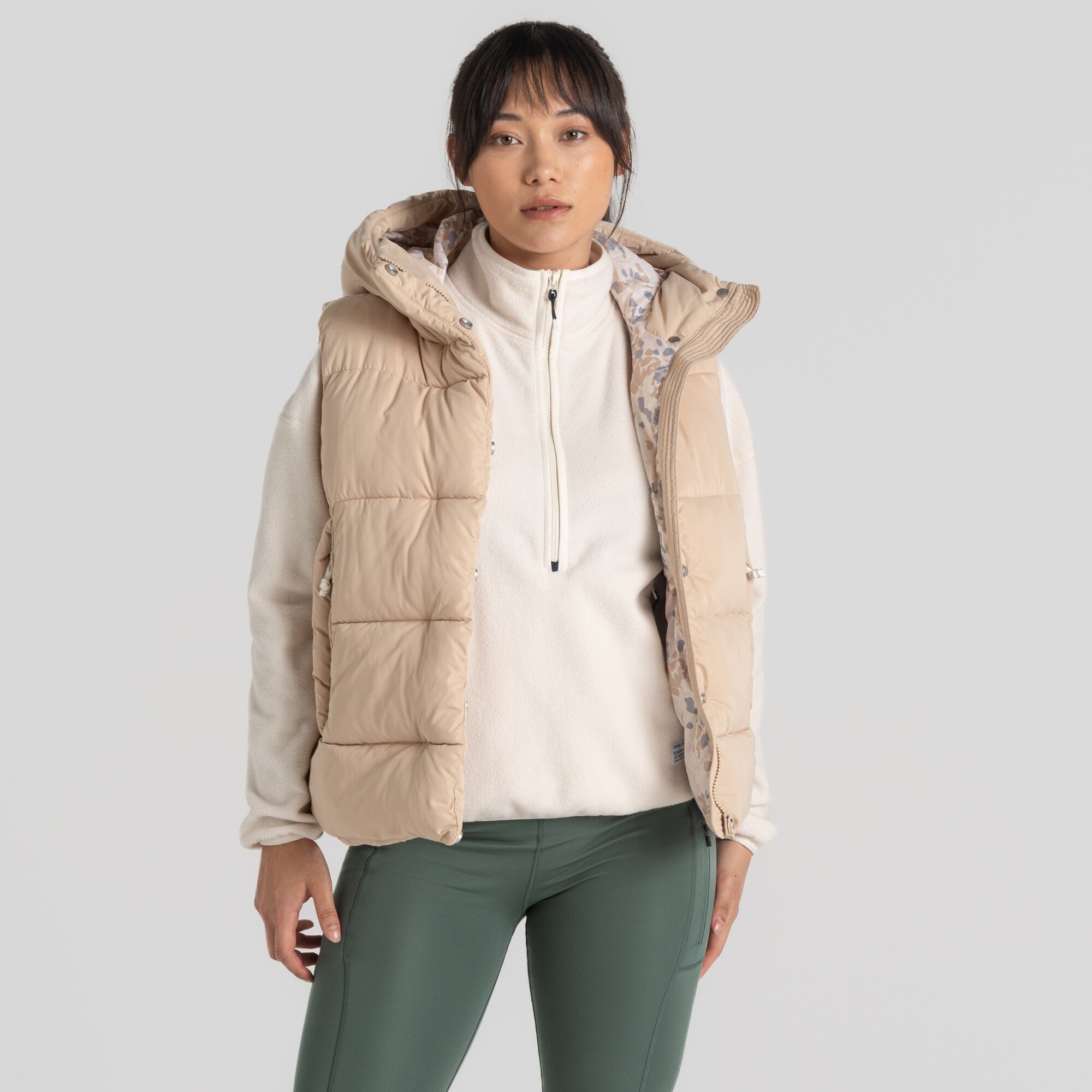 Craghoppers Women's Eilish Hooded Vest Linen