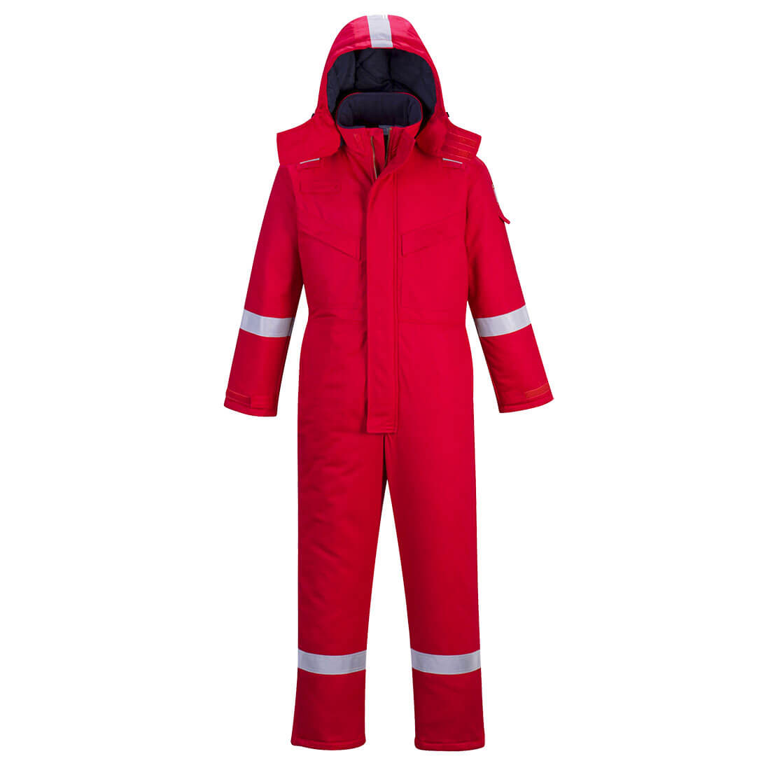 BizFlame Mens Flame Resistant Antistatic Winter Overall Red XL 32"