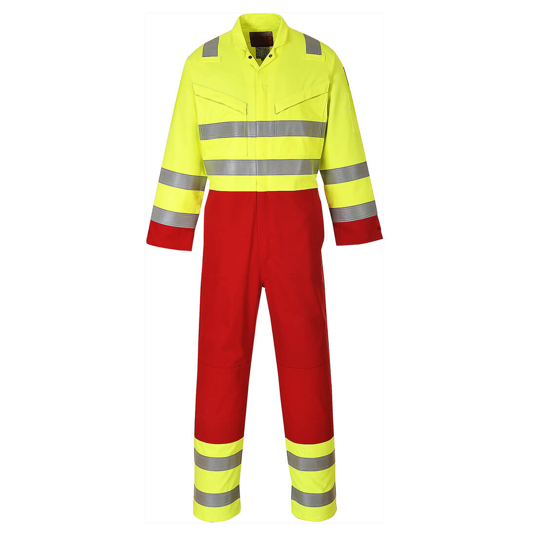 BizFlame Mens Pro Flame Resistant Services Coverall Yellow S