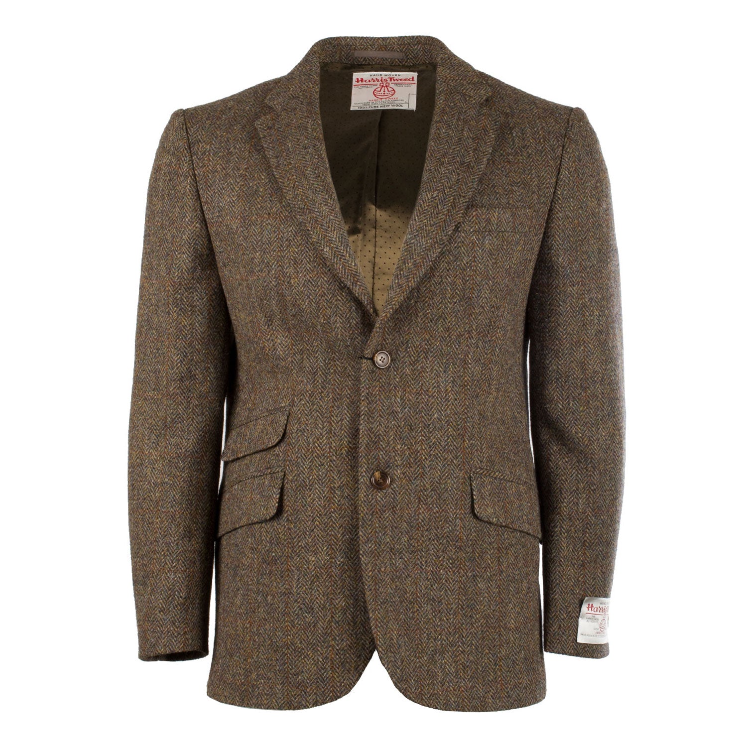 Men's Harris Tweed Harris Jacket Brown Herringbone Brown Herringbone / 50 / Long