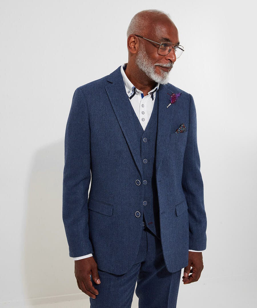 Joe Browns Handsome Herringbone Blazer , Size 48