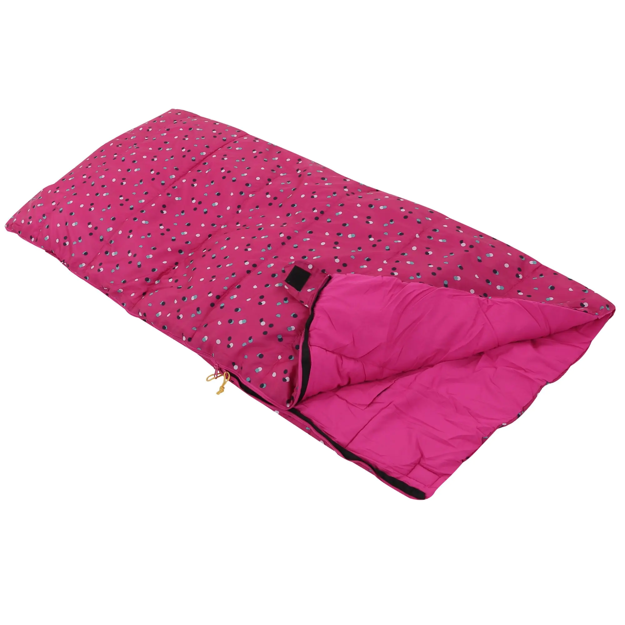 Regatta Maui Kids Polyester Lined Sleeping Bag Cabaret Polka, Size: Sgl