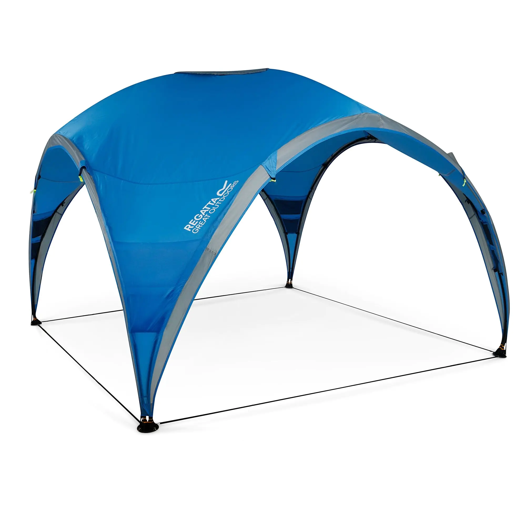 Regatta 3M Family Steel Frame Gazebo French Blue, Size: Sgl