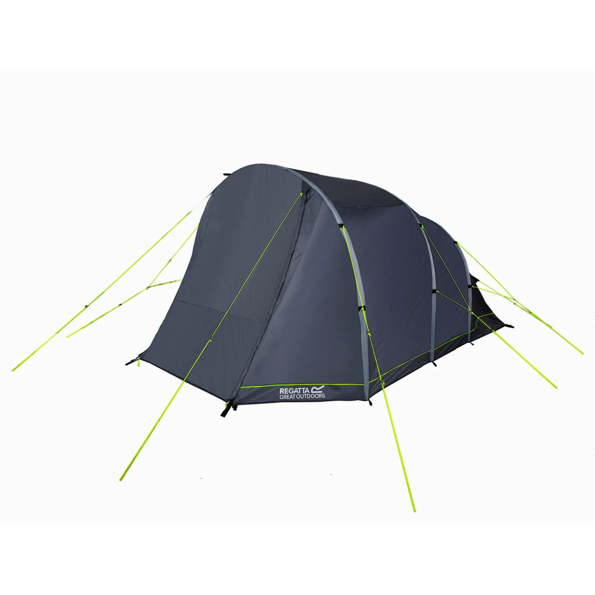 Regatta Kolima V2 4-Man Family Tunnel Inflatable Tent Lead Grey Ebony, Size: Sgl