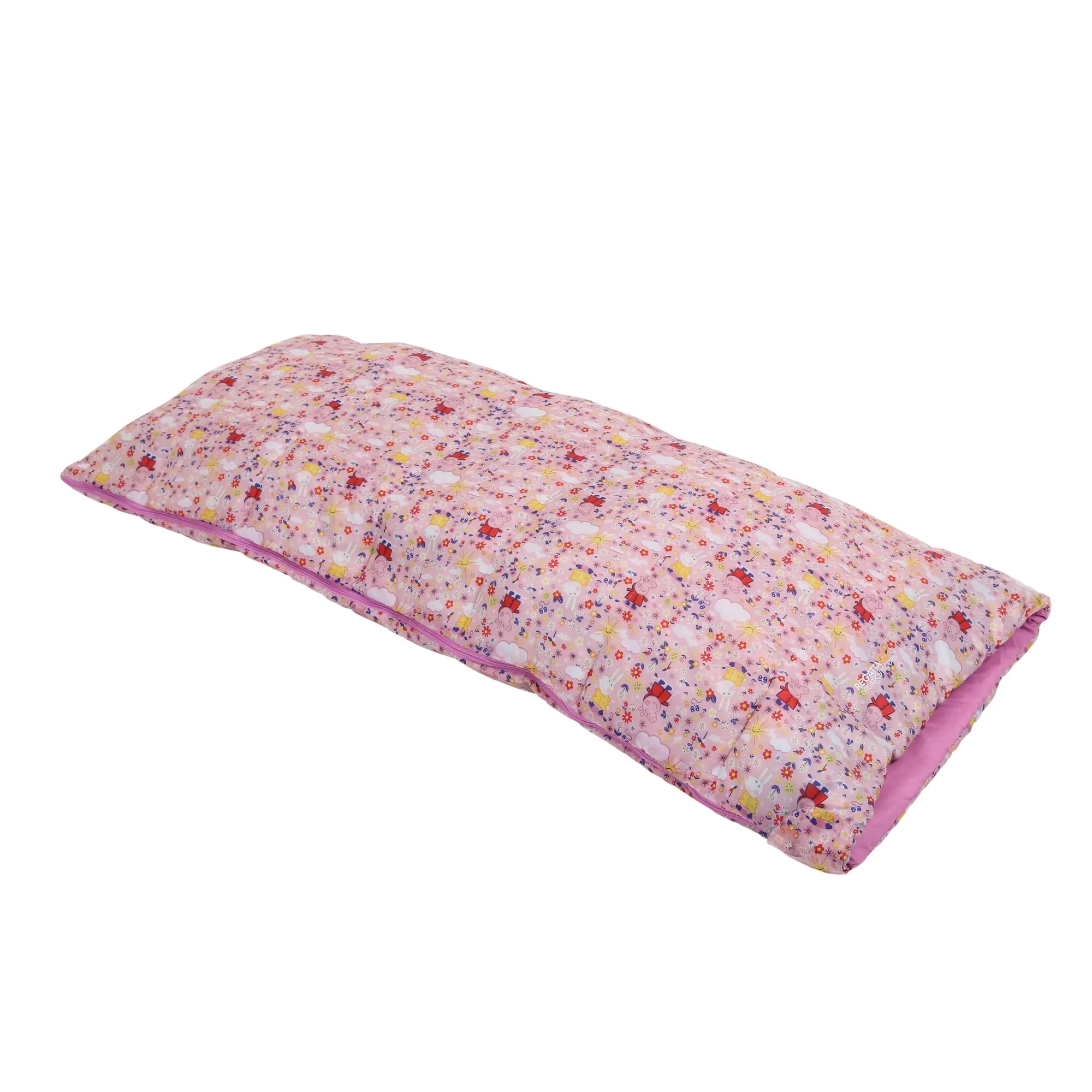 Regatta Kids Pink, Red and Yellow Peppa Pig Roary Sleeping Bag