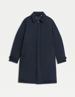 M&S Men's Feather and Down Mac with Stormwear™ - L - Dark Navy, Dark Navy