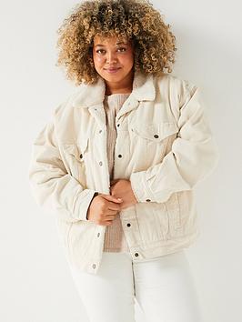 Levi'S Plus Plus 90S Sherpa Trucker Jacket - Almond Milk
