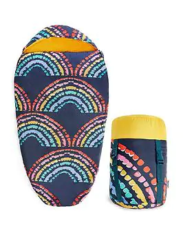 Silentnight Camping Collection Kids Sleeping Bag - Rainbow - Single Silentnight Camping Collection Kids Sleeping Bag - Rainbow - Single