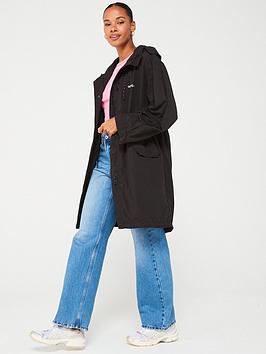 Hugo Red Fanesse Oversized Parka - Black