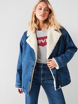Levi'S Sherpa Flight Denim Jacket - In The Air