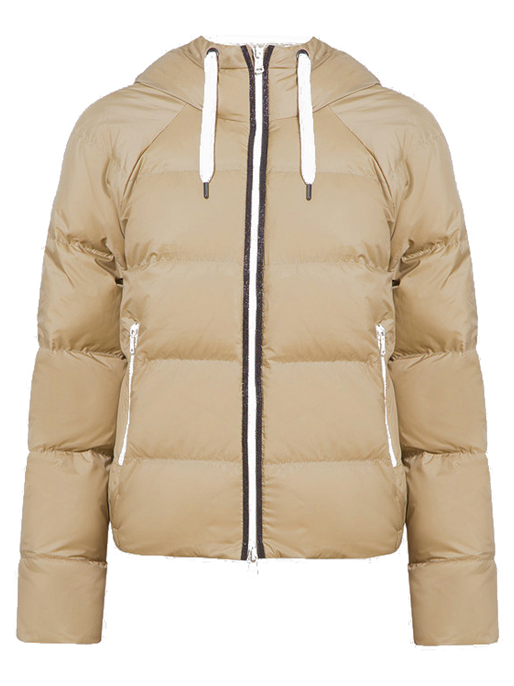 Brunello Cucinelli Padded Jacket with Hood Gold