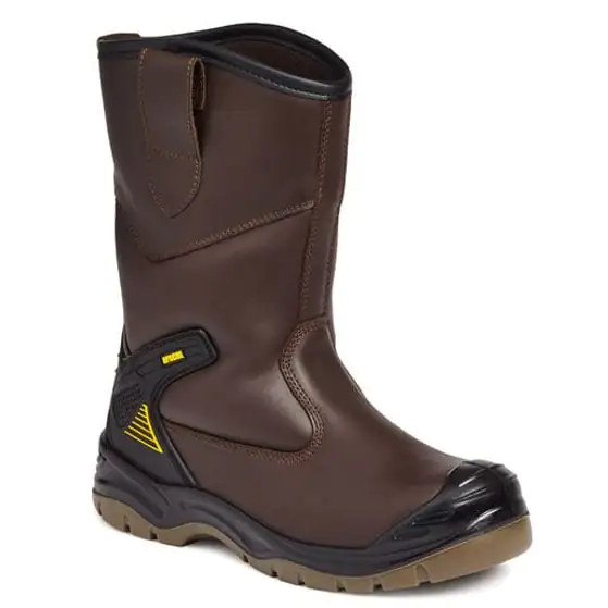 Apache Mens A305 Waterproof Rigger Boots (Brown)