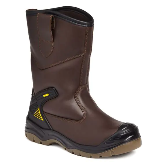 Apache Mens A305 Waterproof Rigger Boots (Brown)