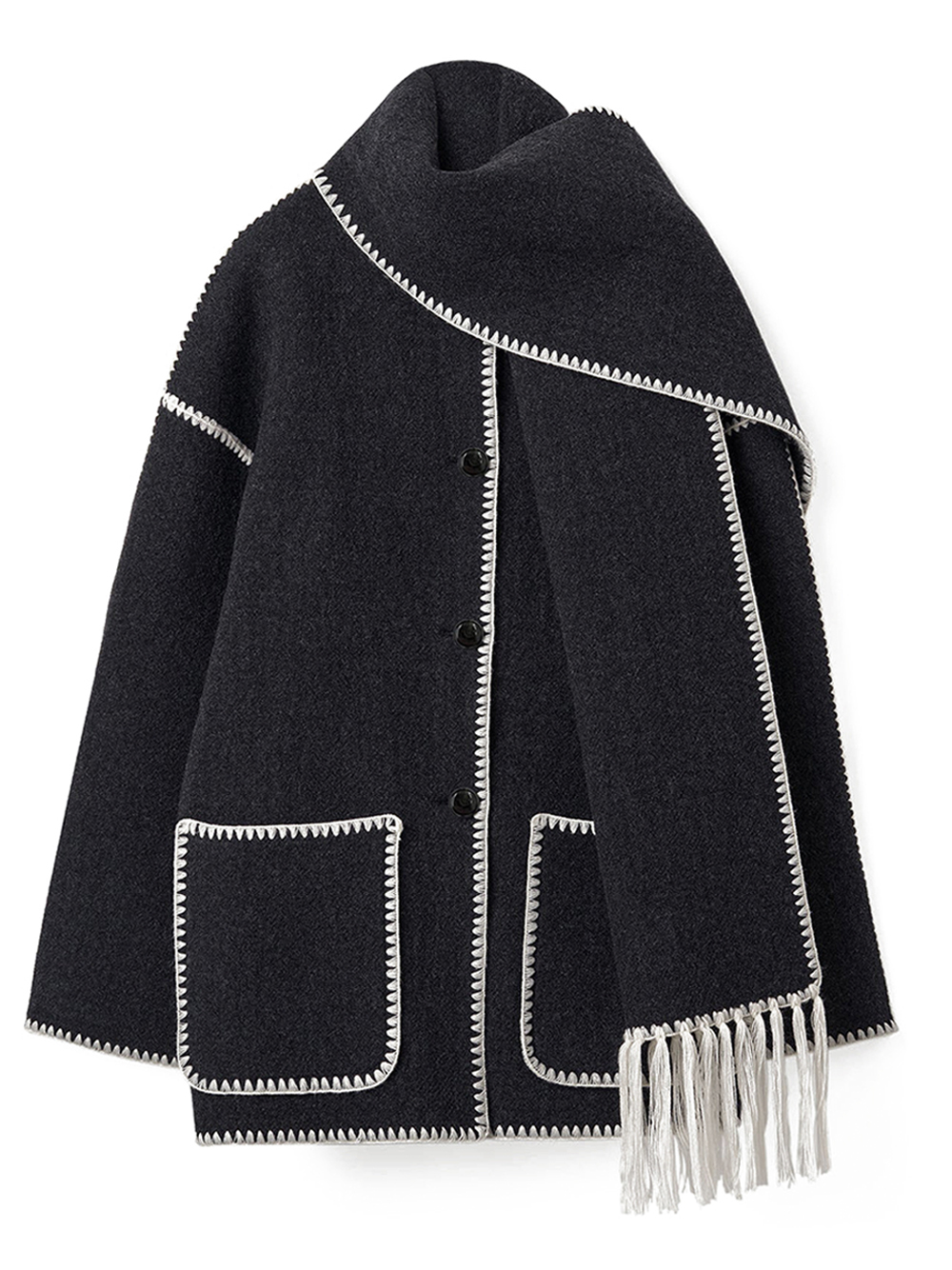 TOTEME Embroidered Scarf Jacket (pa_size1: 30)