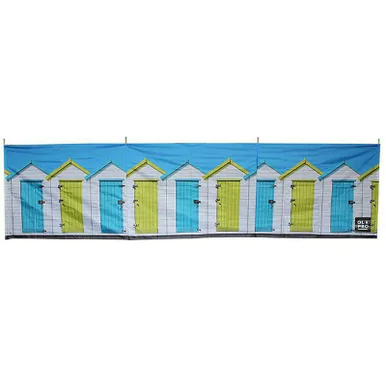 Beach Huts 4 Pole Compact Windbreak (Steel Poles)