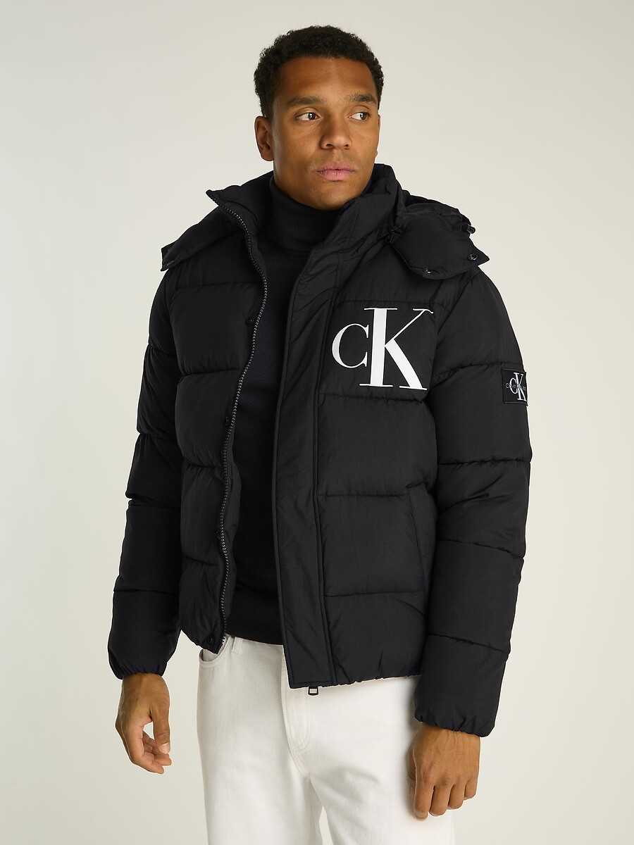 Hooded Padded Jacket with Synthetic Lining