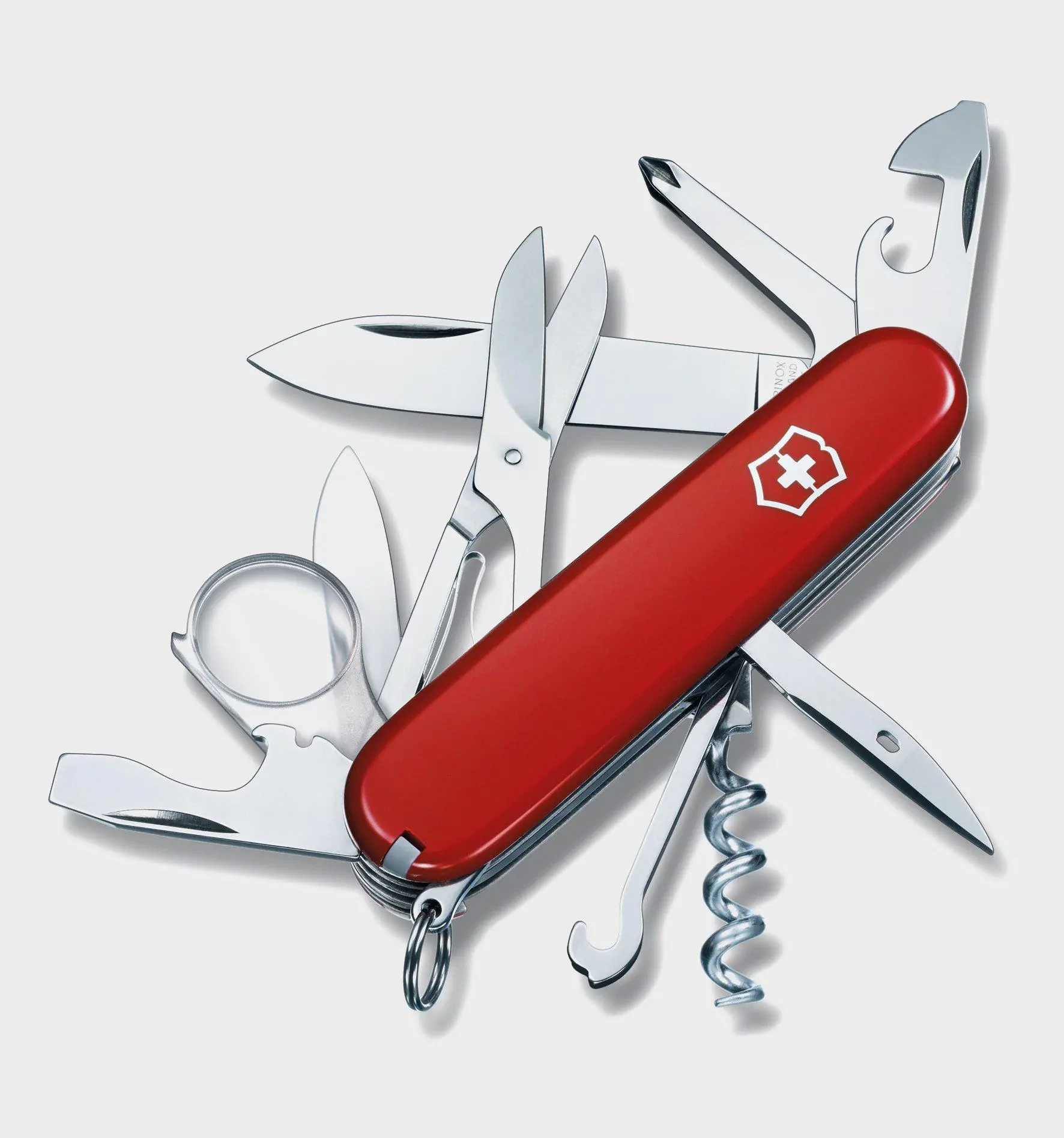 Victorinox Explorer Pocket Knife - Red, Red