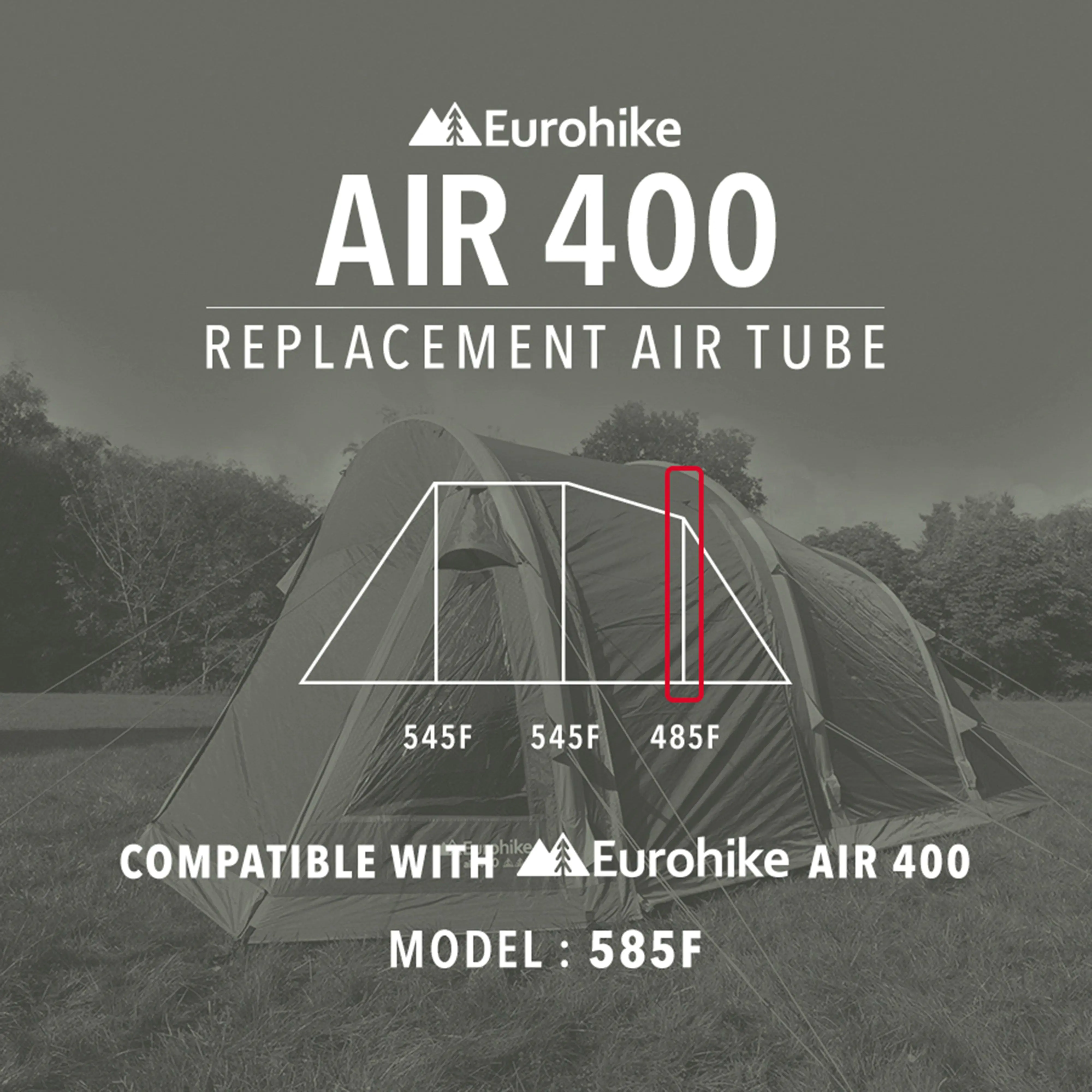 Eurohike Air 400 Replacement 485F Air Tube - Silver, Silver