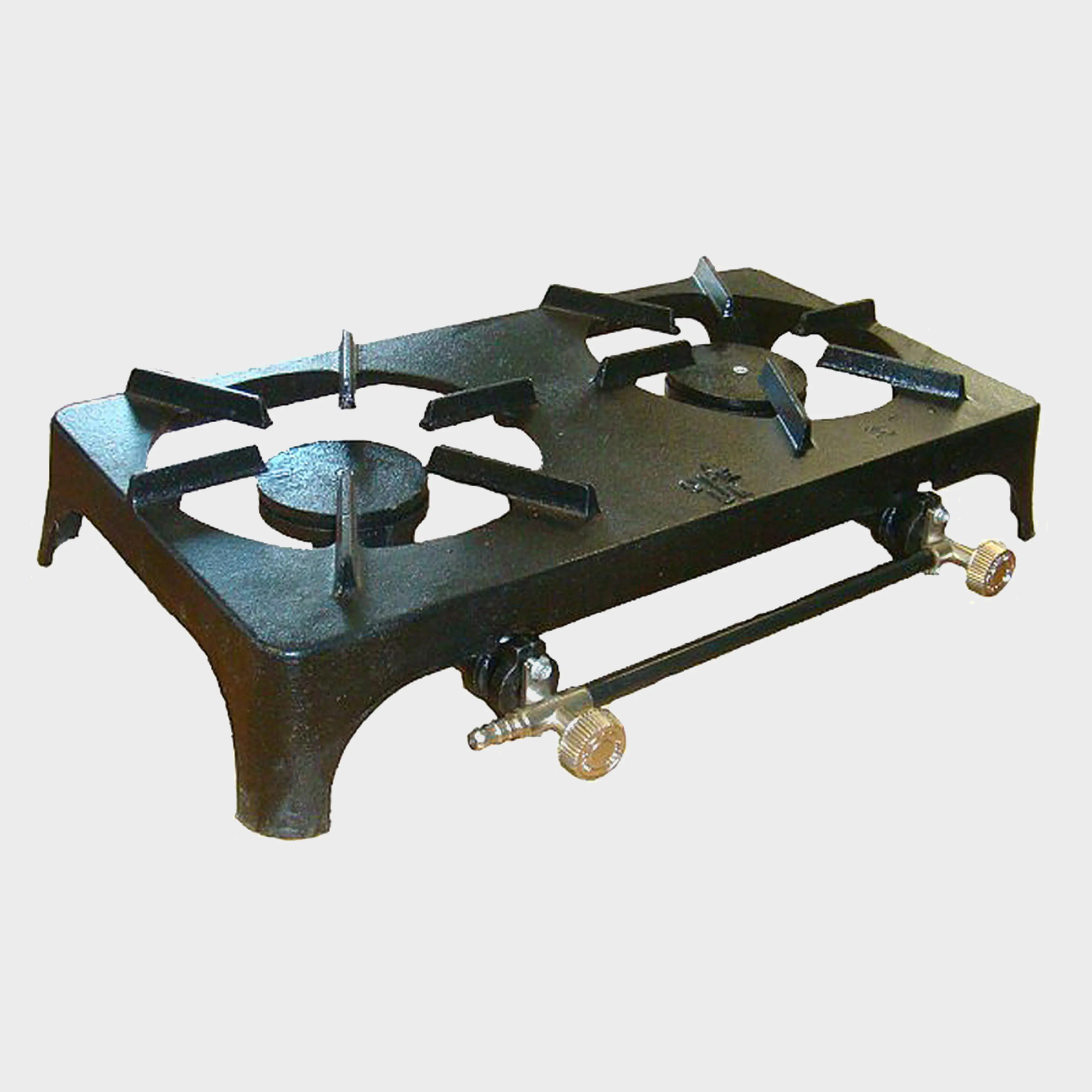 Continental Cast Iron Double Burner - Black, BLACK
