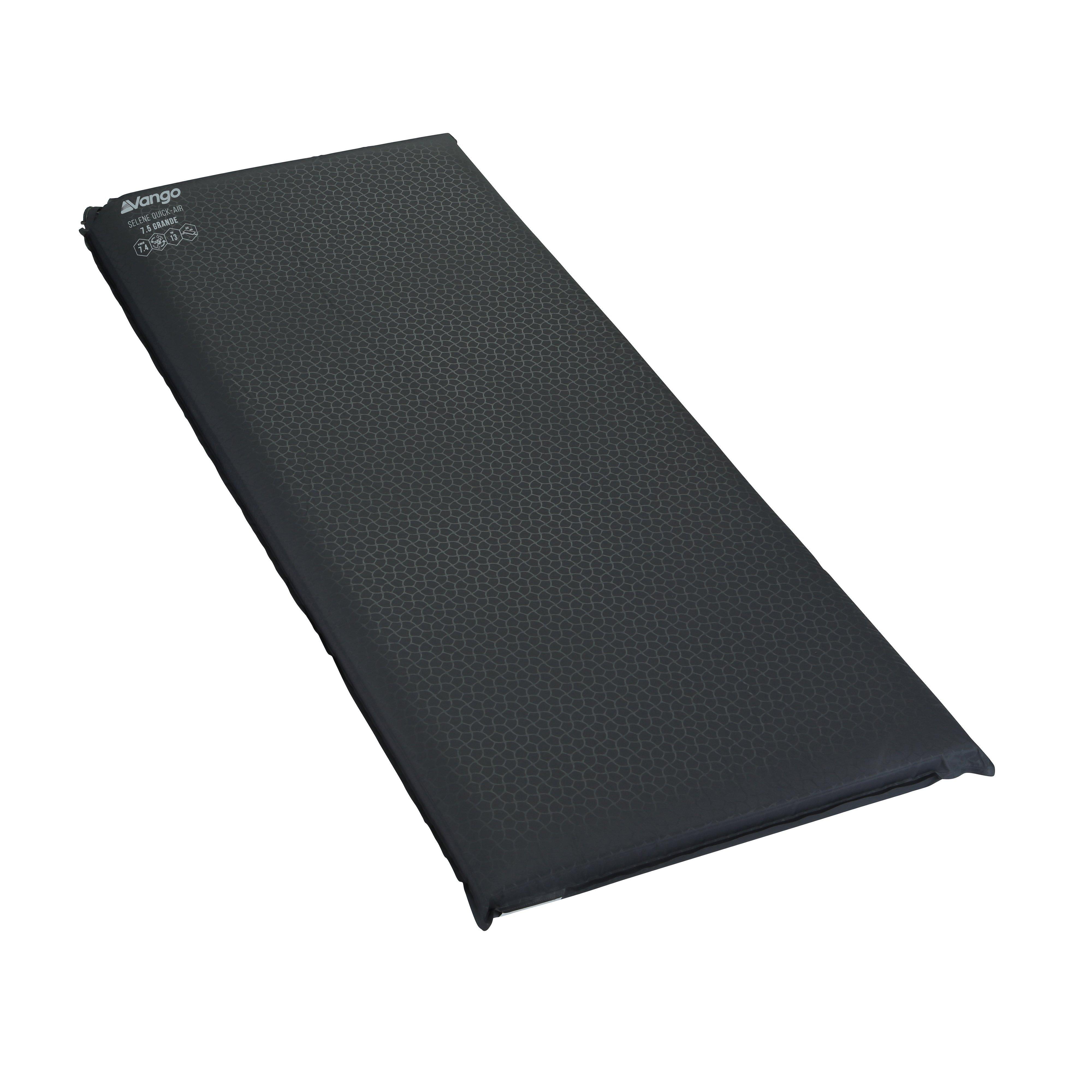 Vango Selene Quick Air 7.5 Grande Sleeping Mat - Black, Black