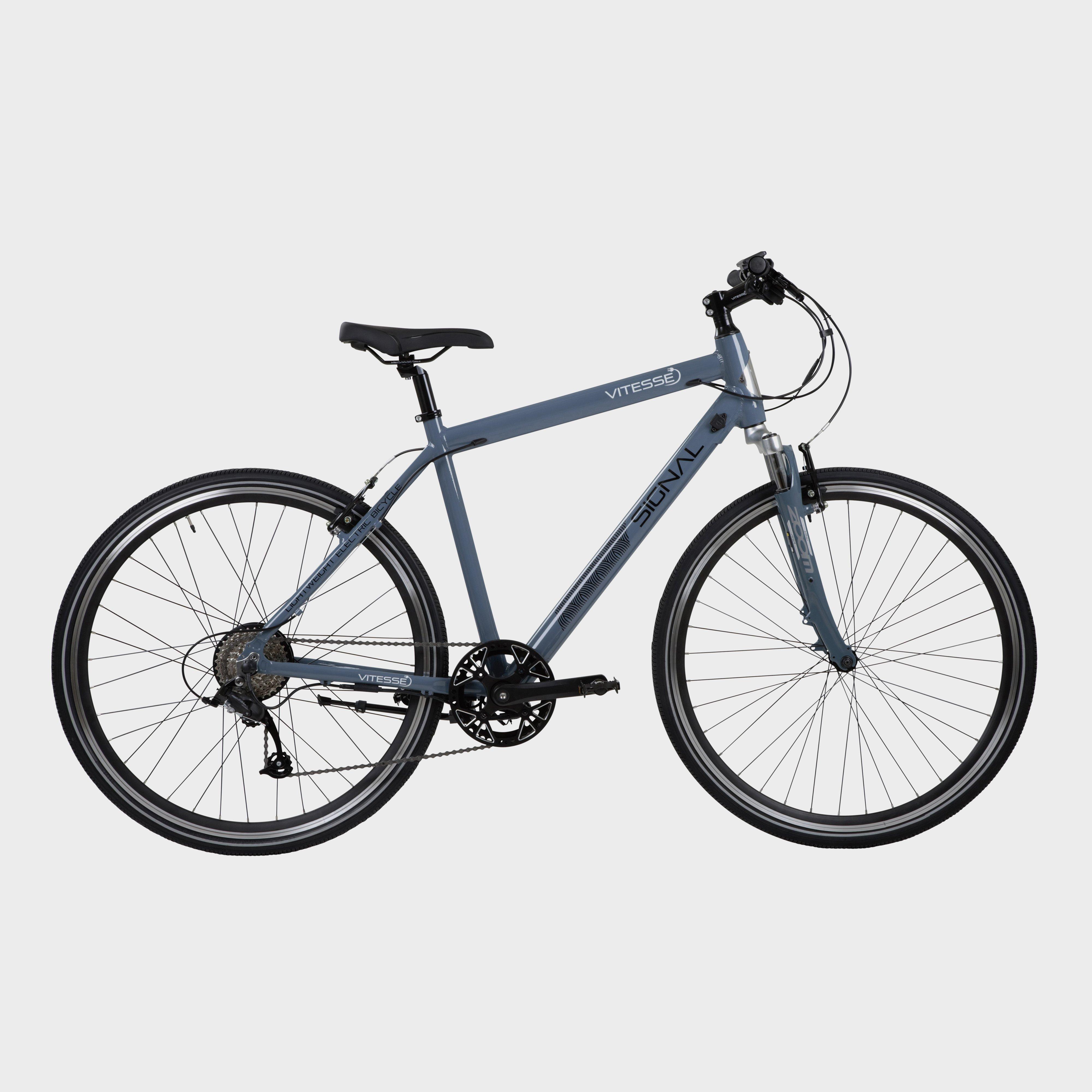 Vitesse Signal 700C 8 Speed Electric Bike - Blue, BLUE