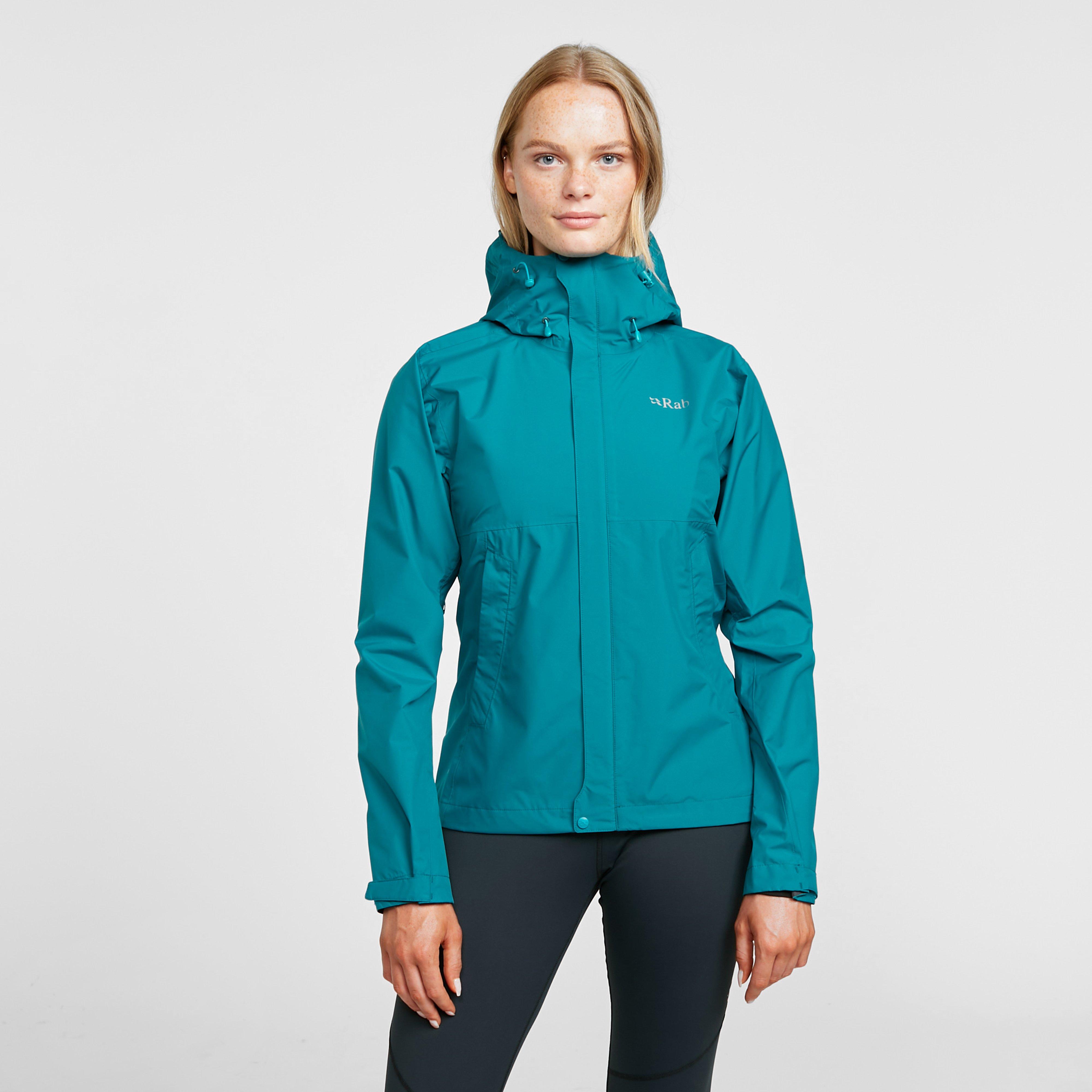Rab Women's Downpour Eco Waterproof Jacket - Marine, MARINE