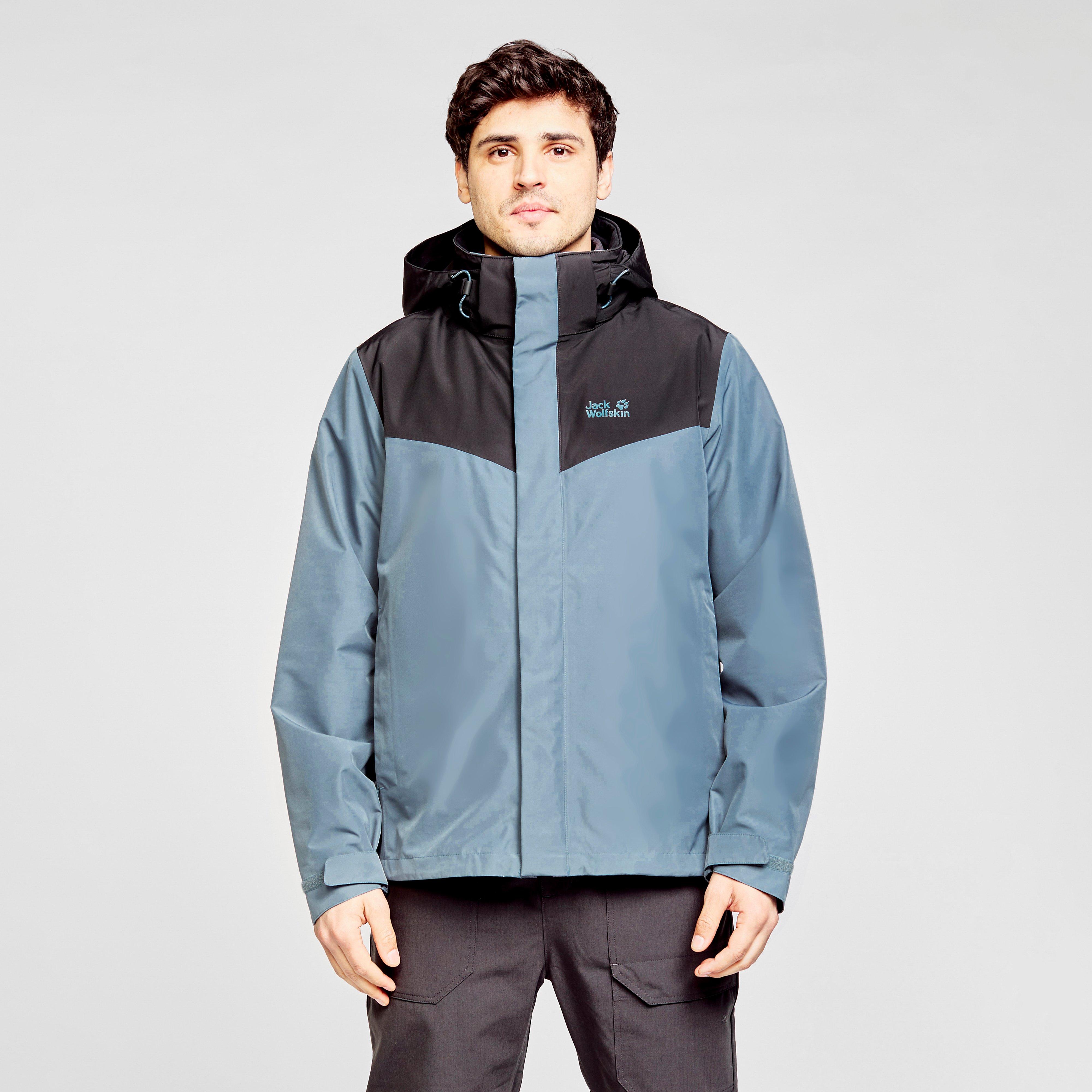 Jack Wolfskin Men's Arland 3-In-1 Waterproof Jacket - Grey, Grey