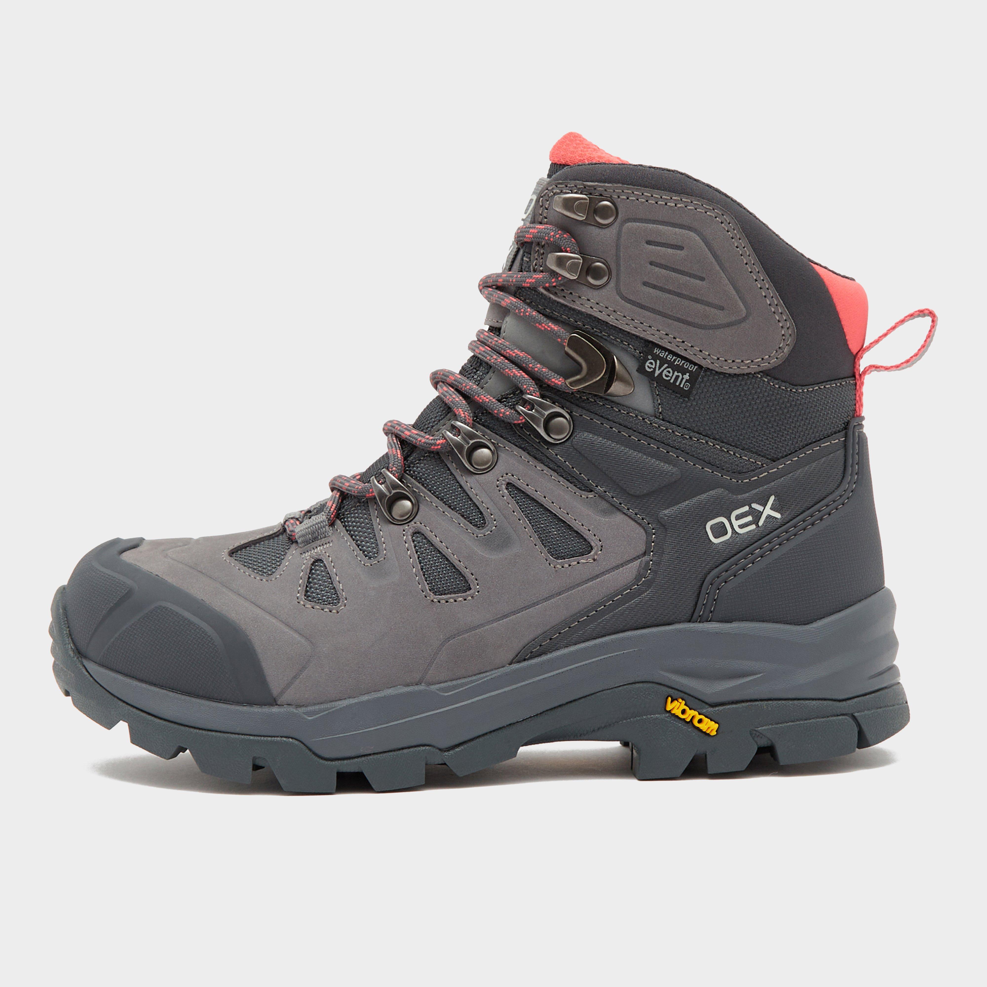 Oex Women's Crusade Waterproof Mid Walking Boot - Grey, GREY