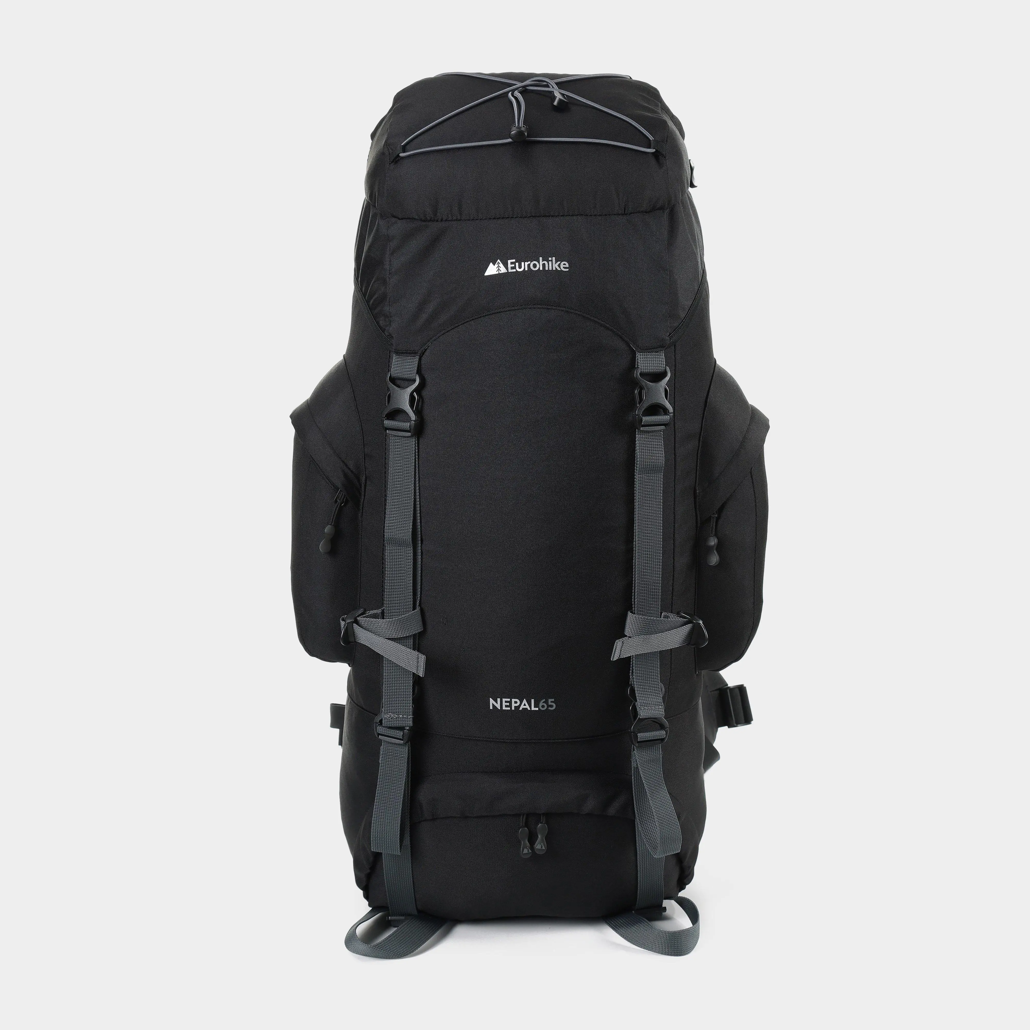 Eurohike Nepal 65 Rucksack - Black, Black