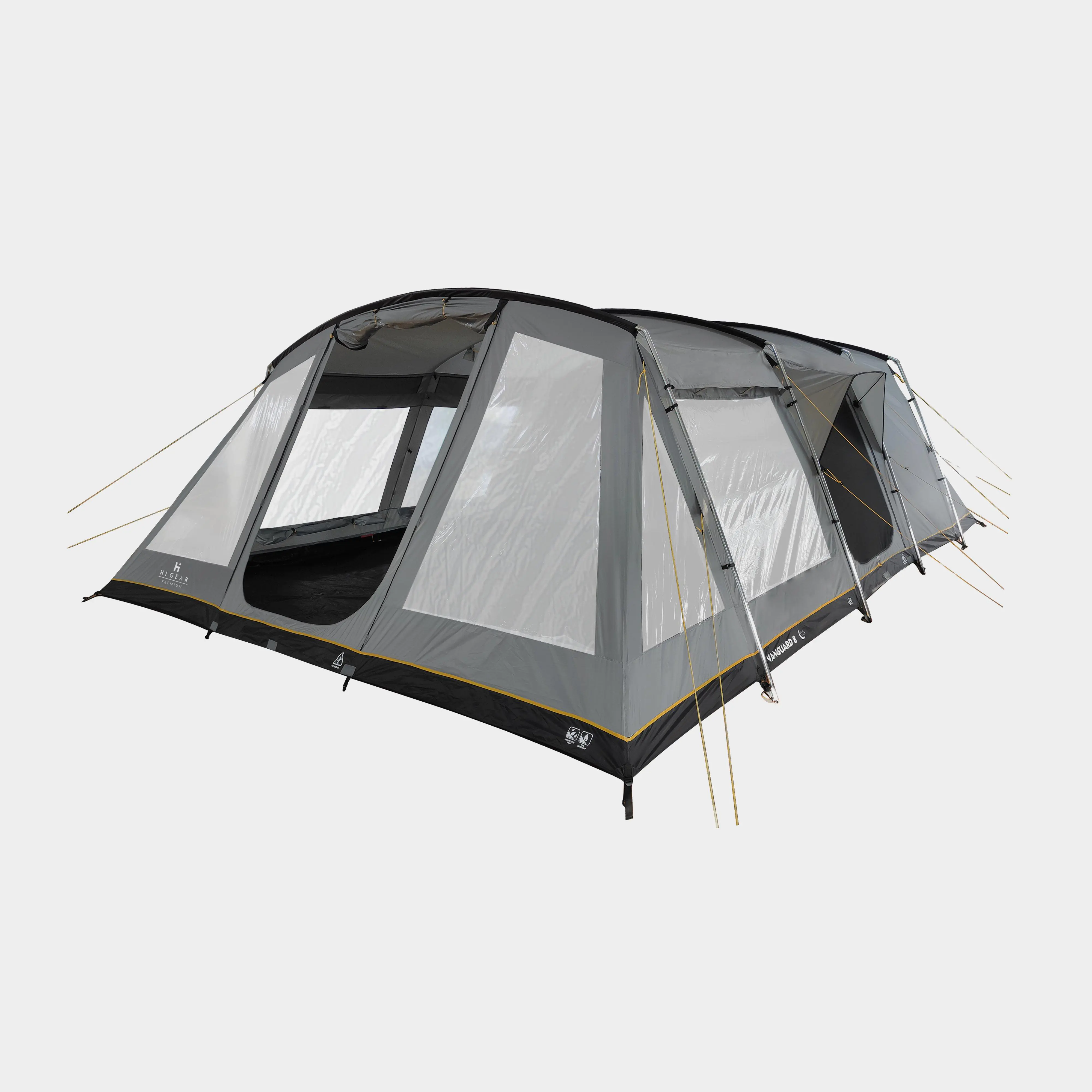 Hi-Gear Vanguard Nightfall 8 Tent - Grey, Grey