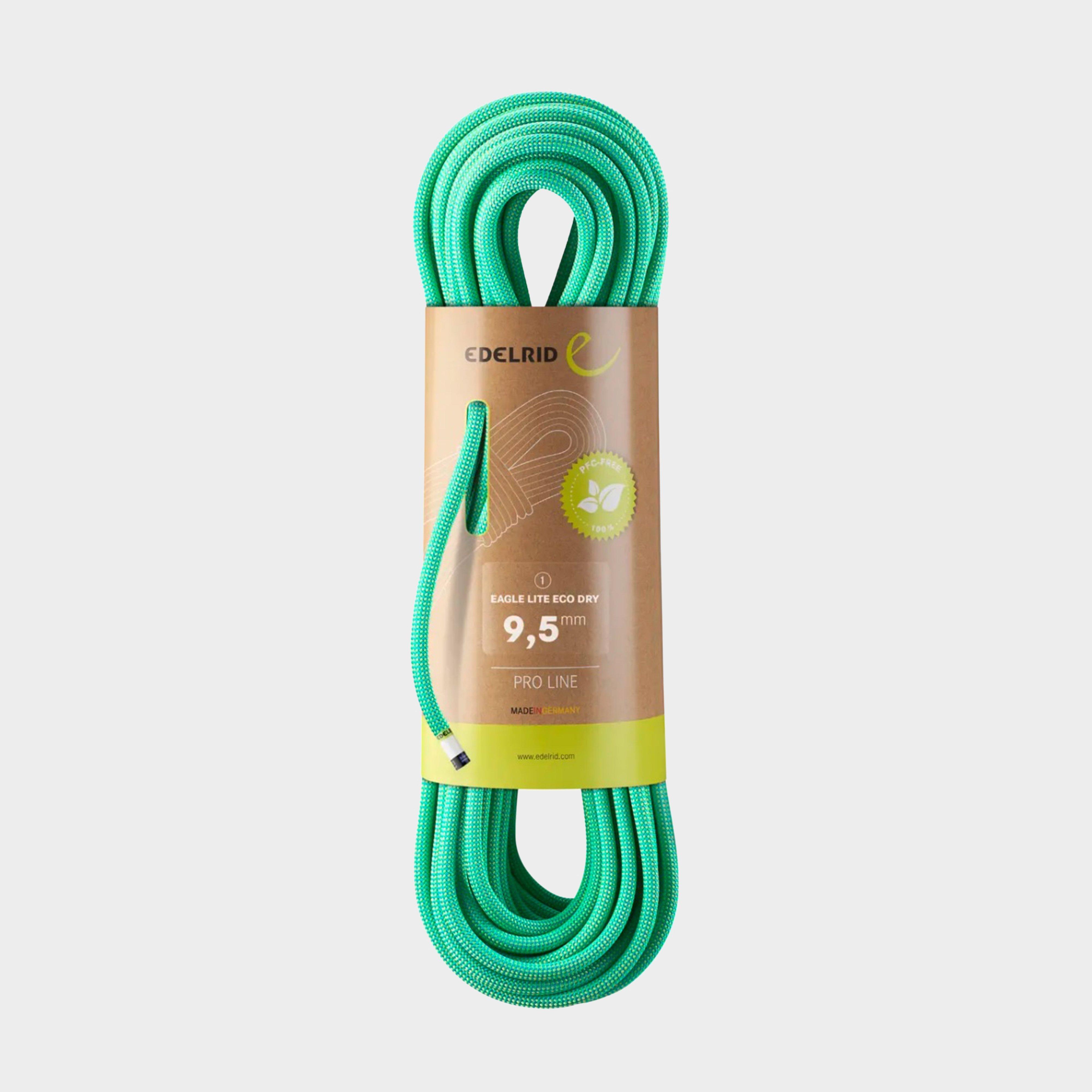 Edelrid Eagle Lite Eco Dry 9.5Mm Climbing Rope - Green, Green