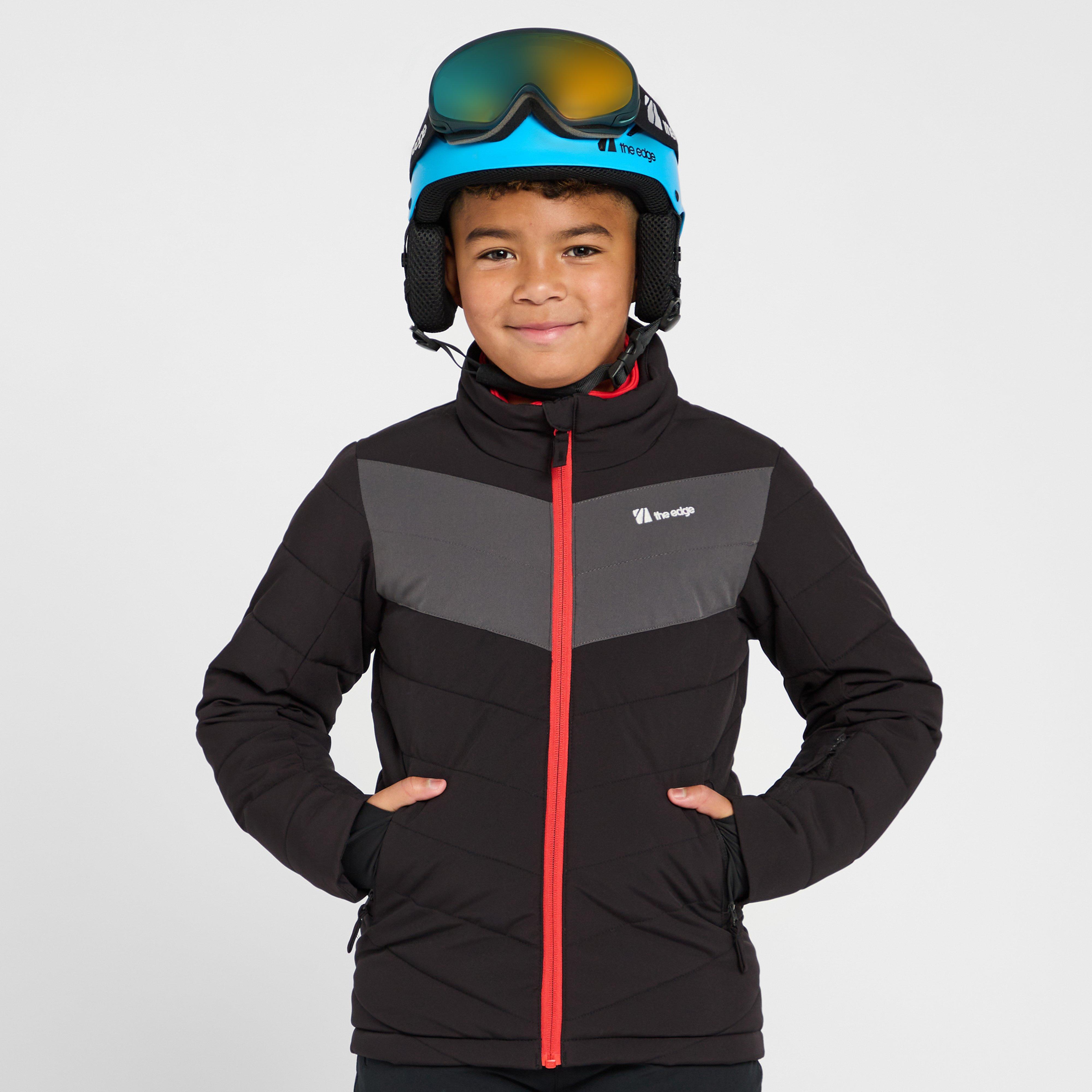 The Edge Kids' Fernie Insulated Baffle Jacket - Blk, BLK