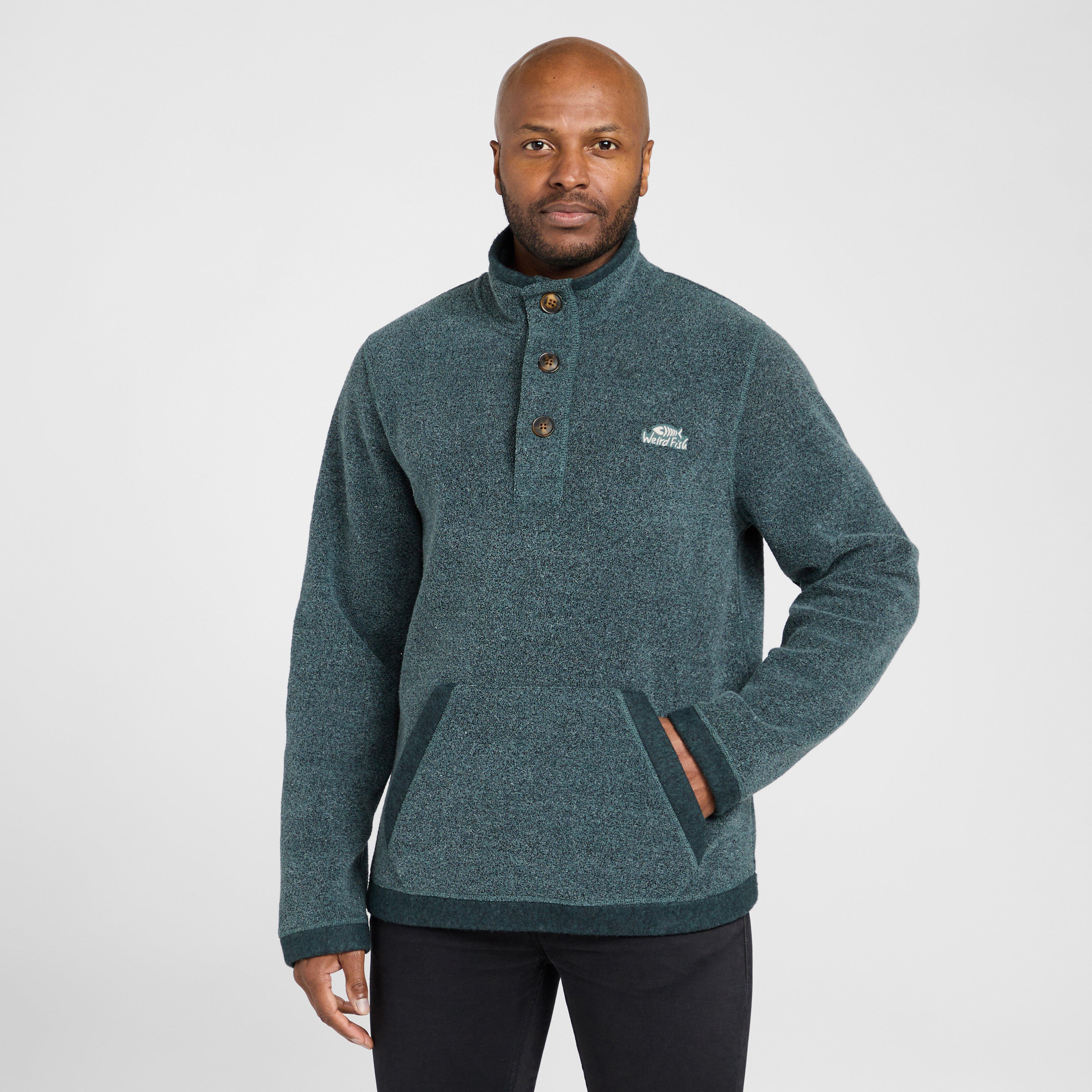 Weird Fish Men's Dunstan Eco Fleece - Grn, GRN