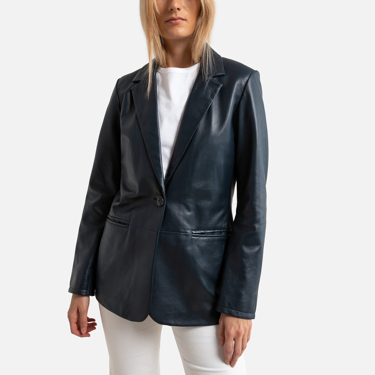 Meg Leather Blazer