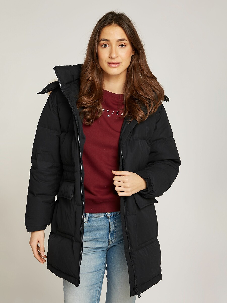Alaska Long Padded Puffer Jacket with Hood
