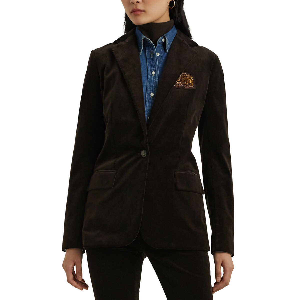 Cahwin Straight Fit Blazer in Cotton