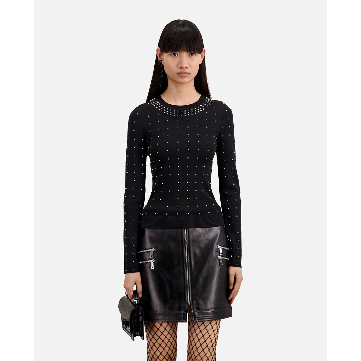 Studded Crew Neck Jumper