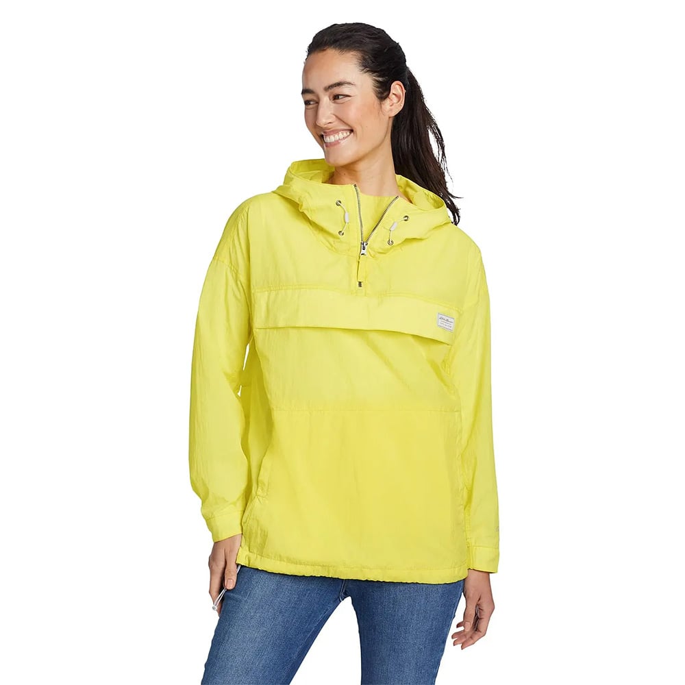Eddie Bauer Womens WindPac Pullover Jacket (Sunburst)
