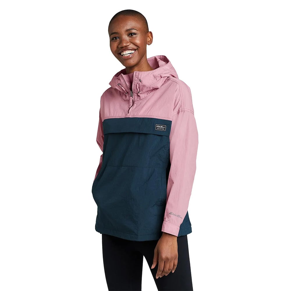 Eddie Bauer Womens WindPac Pullover Jacket (Tearose)