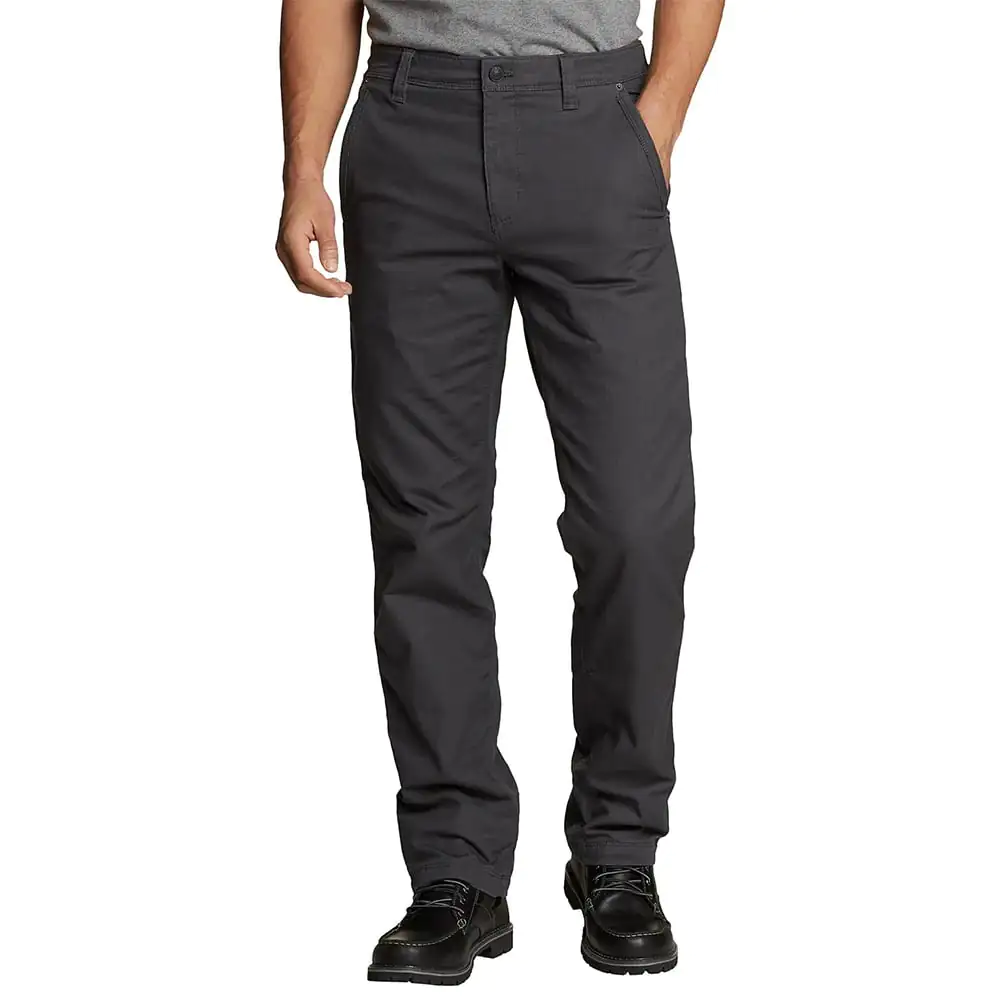 Eddie Bauer Mens Snowcat Fleece Lined Canvas Pants (Carbon)
