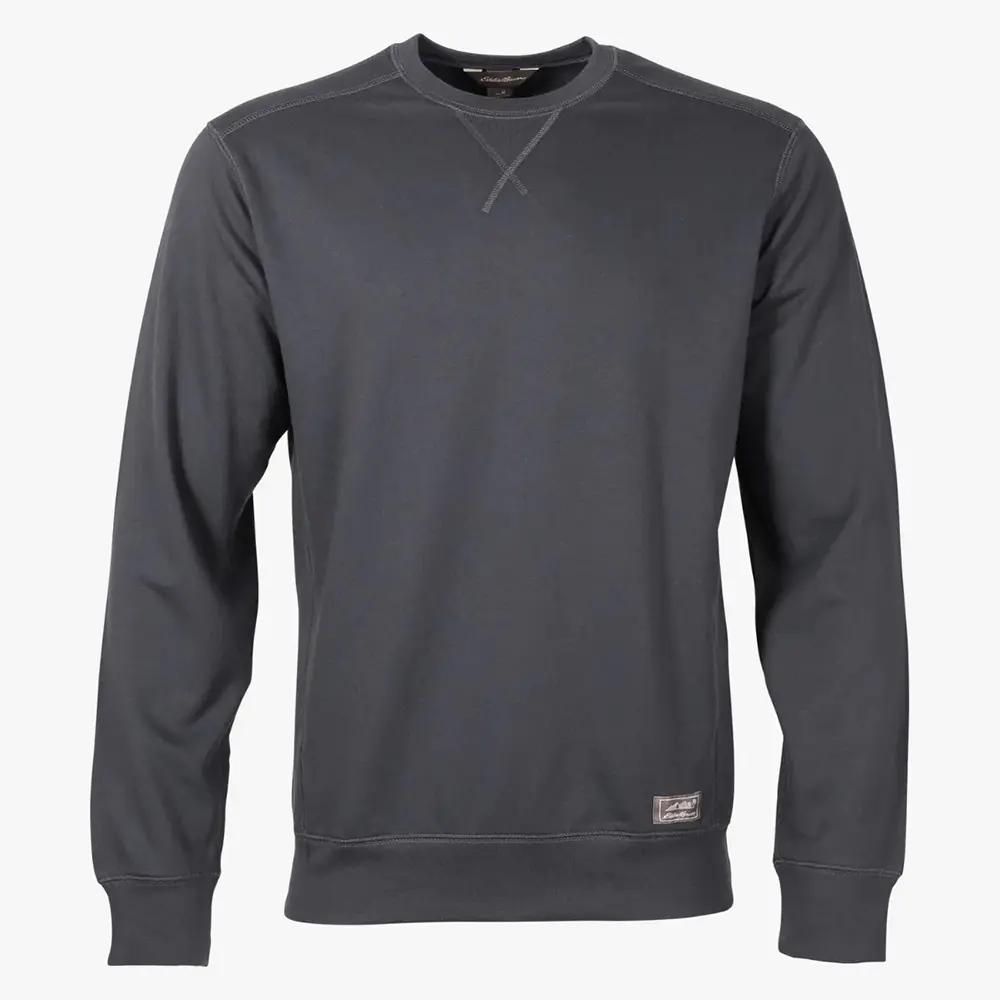 Eddie Bauer Mens Camp Fleece Crew Long Sleeve Sweatshirt (Storm)