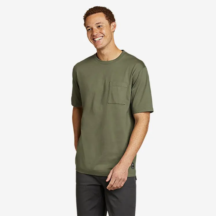 Eddie Bauer Mens Mountain Ops Short Sleeve T-Shirt (Sprig)