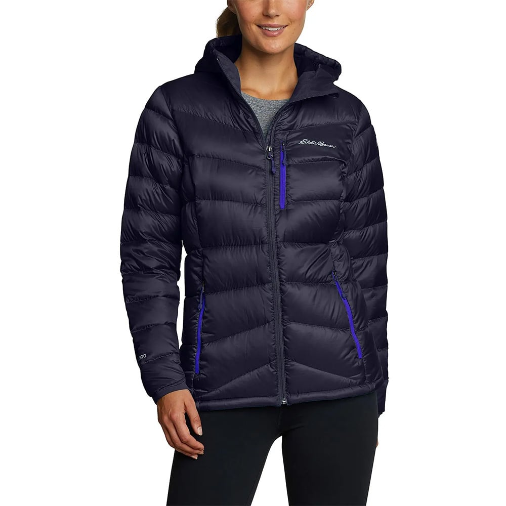 Eddie Bauer Womens Downlight 2.0 Hooded Down Jacket (Atlantic)