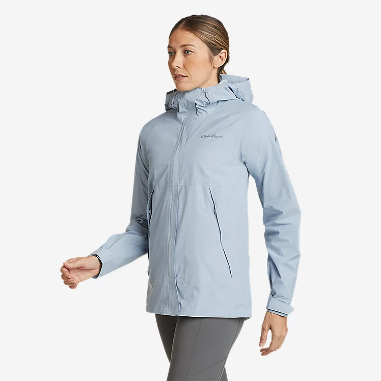Eddie Bauer Womens Super Seven Waterproof Jacket (Blue Smoke)