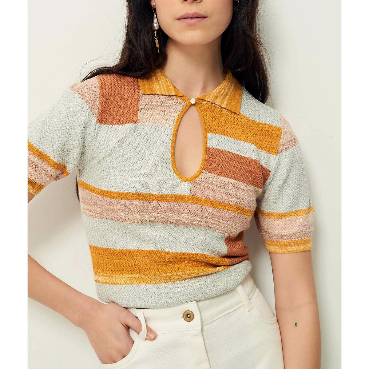 Kellis Short Sleeve Jumper in Fine Knit