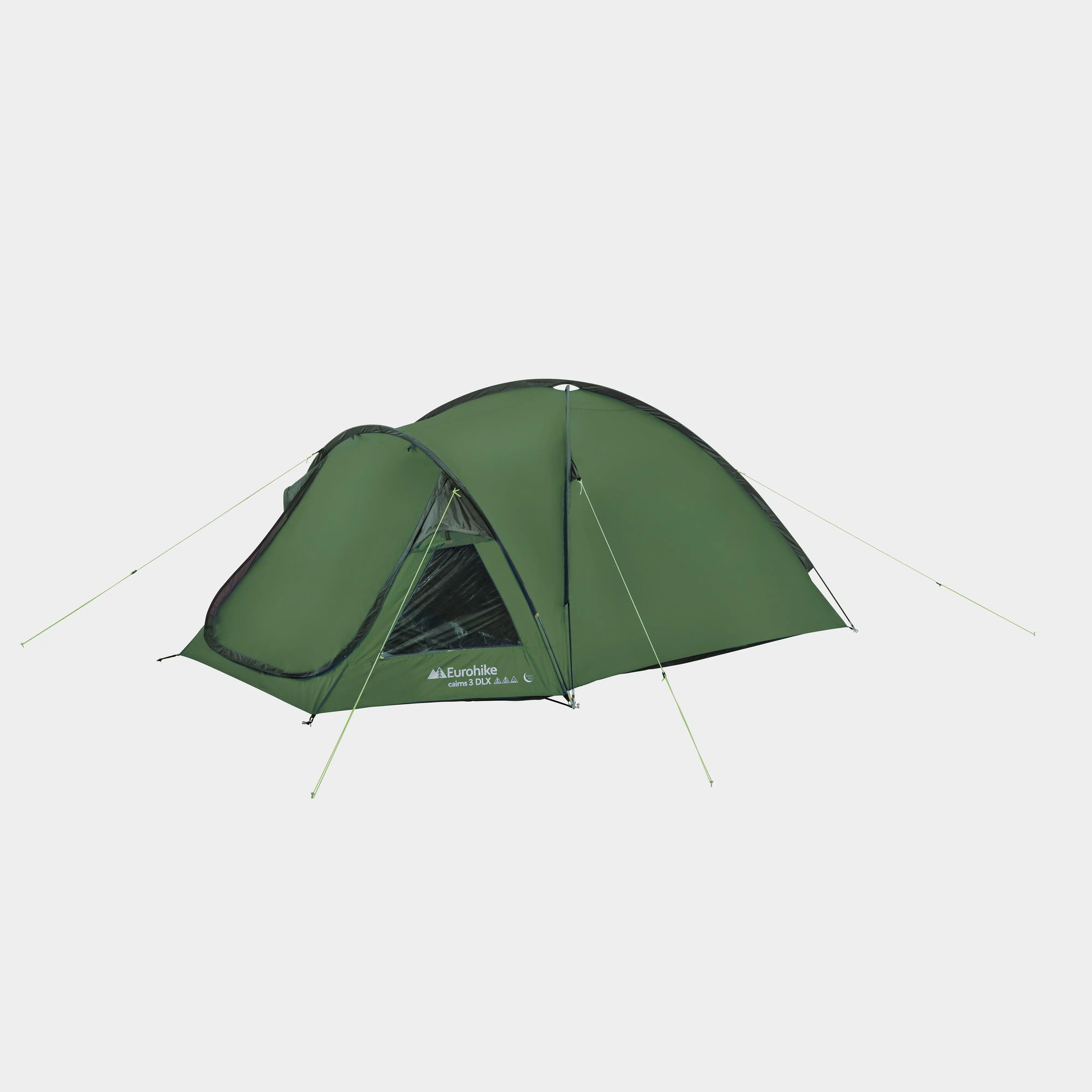 Eurohike Cairns 3 DLX Nightfall Tent, Green